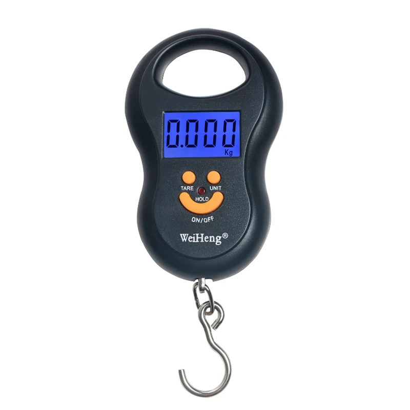 YYGJ, Rechargeable Lugagge Scale Portable Electronic Hook Scale Digital  Hanging Bag Luggage Weight Scale Fishing Scale with Measuring Tape 165Lb  Black