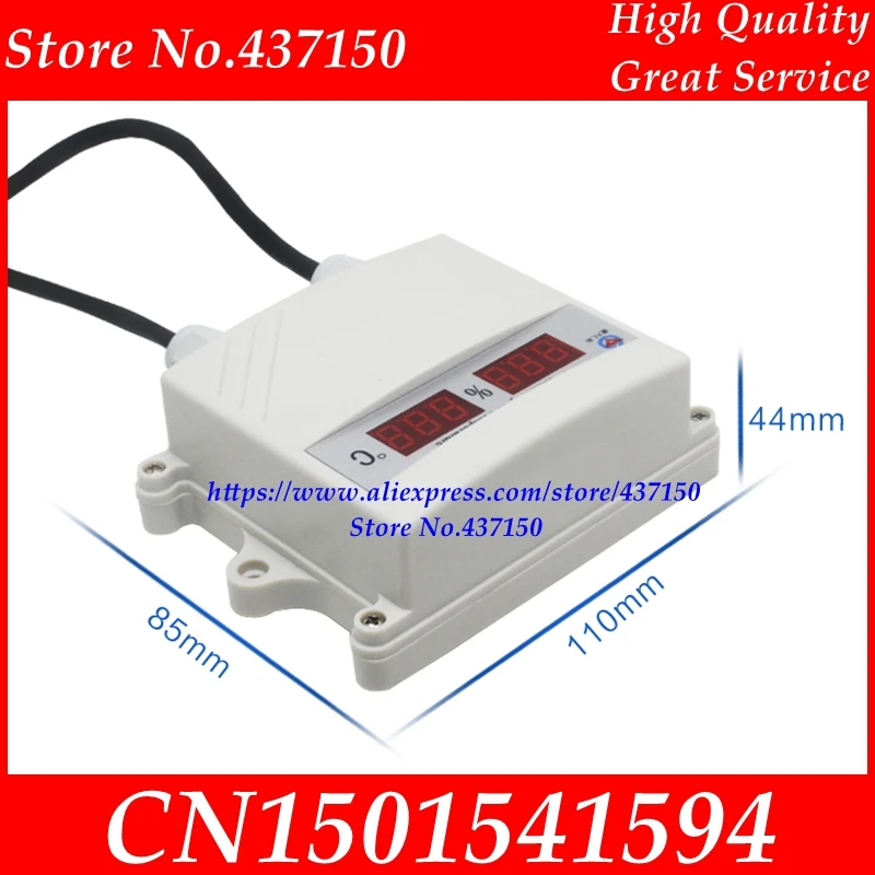 Температура и влажность передатчик датчик 4-20MA 0-5 V 0-10В RS485 Выход водонепроницаемый цифровой светодиодный дисплей измеритель влажности Зонд