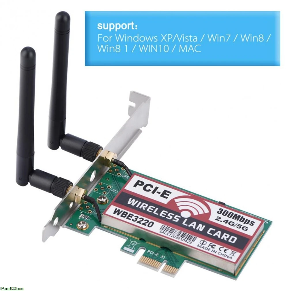 

450Mbps WiFi Wireless PCI-Express 2.4G/5G WIFI Adapter Desktop Card for Intel 5300 Ch CW