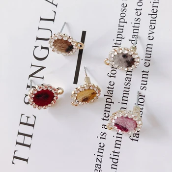 

6 pieces / lotAlloyFlowerk goldearrings Supplies for Jewelry Accessoriesdiy accessoriesOther