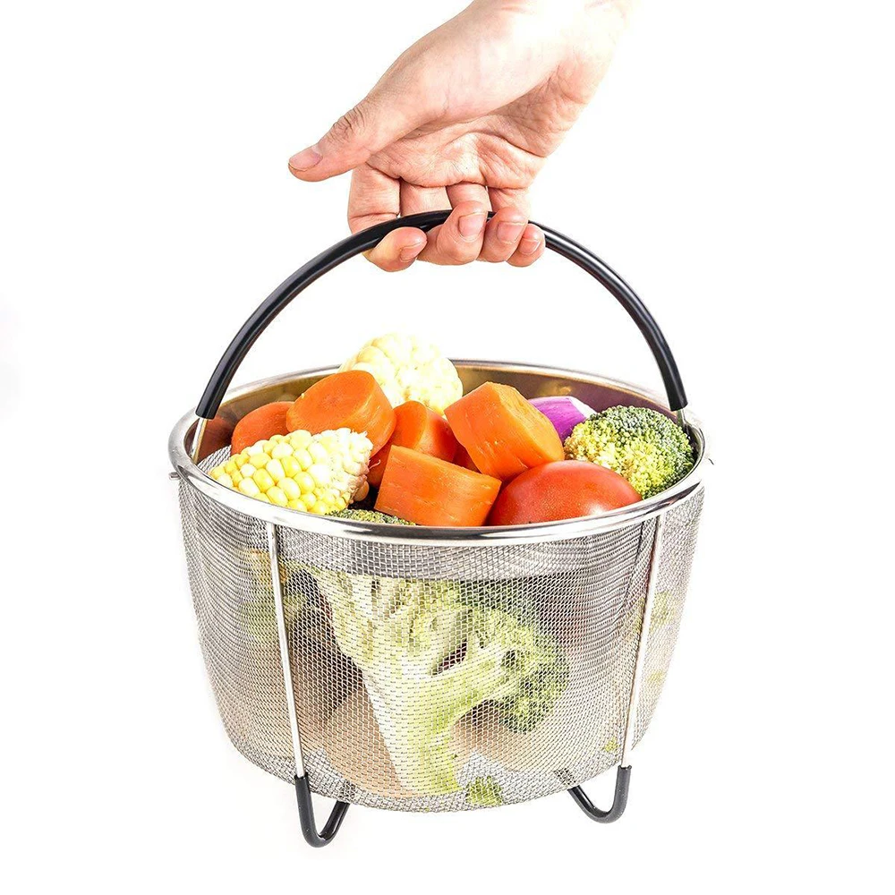 Stainless Steel Steamer Basket Compatible With Instant Pot Accessories With  Egg Steamer Rack Trivet For 6/8quart Pressure Cooker - Steamers - AliExpress