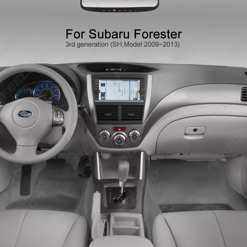 LEEWA 2 DIN автомагнитола фасции Для Subaru Forester 2008-2012 Impreza 2007-2012 Стерео фасции Dash CD отделка установочный комплект