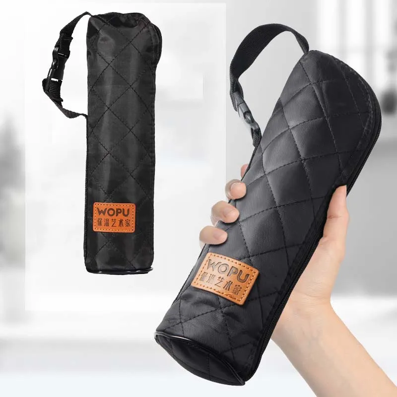 

high quality black insulated barrel bottle thermal cooler bag drinks insulation carrier milk wine cool insulation tote bag