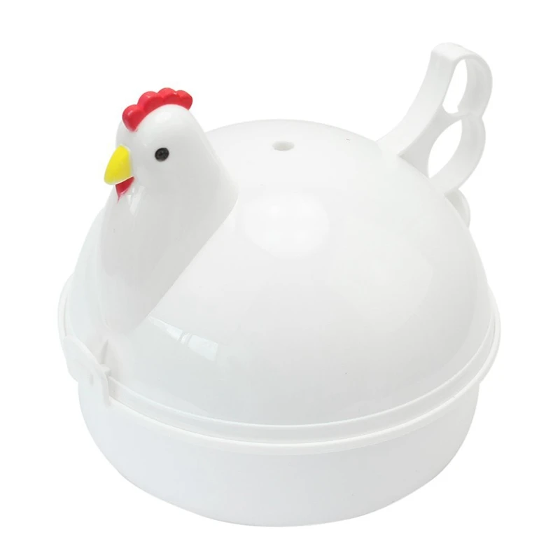 Цыпленок В Форме Пластиковых miniwave яичный котел для 4 яиц - Цвет: White