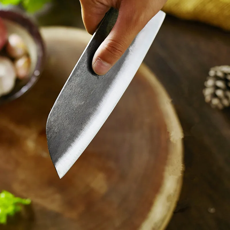  ZHOU JIA Kitchen Handmade Forged Cutter Knife Household Cooking Meat Vegetable Slicing Knife Evisce - 32716119515