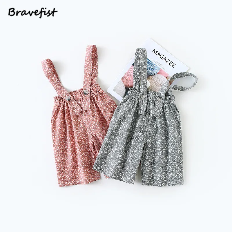 

Baby Girls Floral Pants Cotton Overalls High Quality Spring Autumn Kids Trousers 0-3T Toddler Pant Korean Fashion Child Calcas