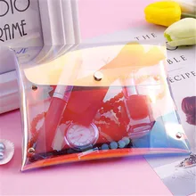 Новая женская сумка для макияжа, блестки для ногтей, карандаши, канцелярские Чехлы, портативные прозрачные косметички