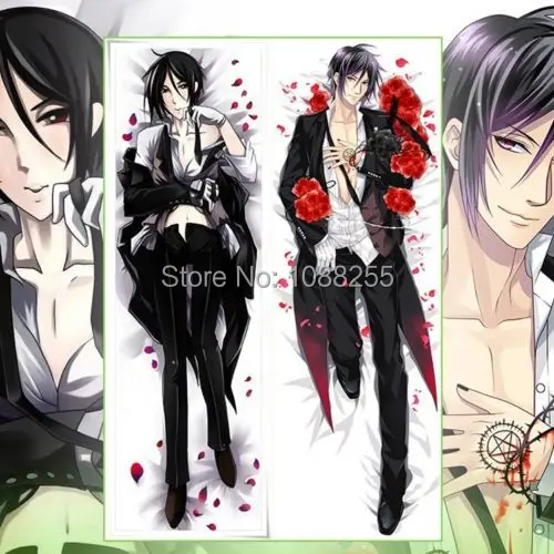 

Anime Black Butler Sebastian Michaelis Hugging Body Pillow Cover Case