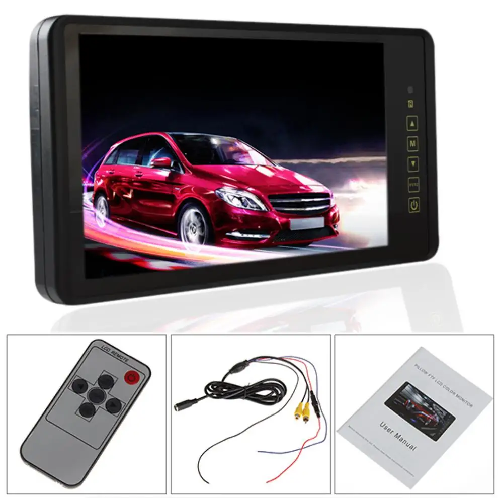 9 inch hd tft lcd display screen car rearview mirror monitor with touch