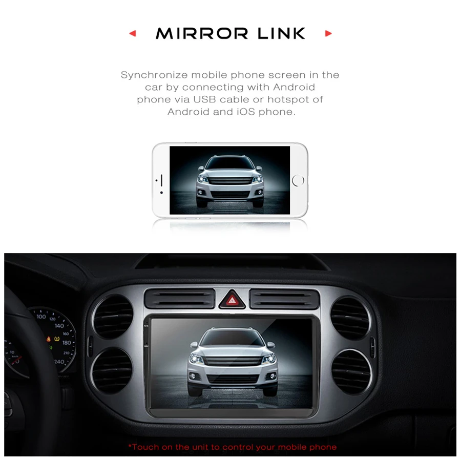 Best 9"Auto radio Android 8.1 Touch Screen GPS Navigation Car Stereo for VW Golf Polo Skoda(See the details page for specific model) 20