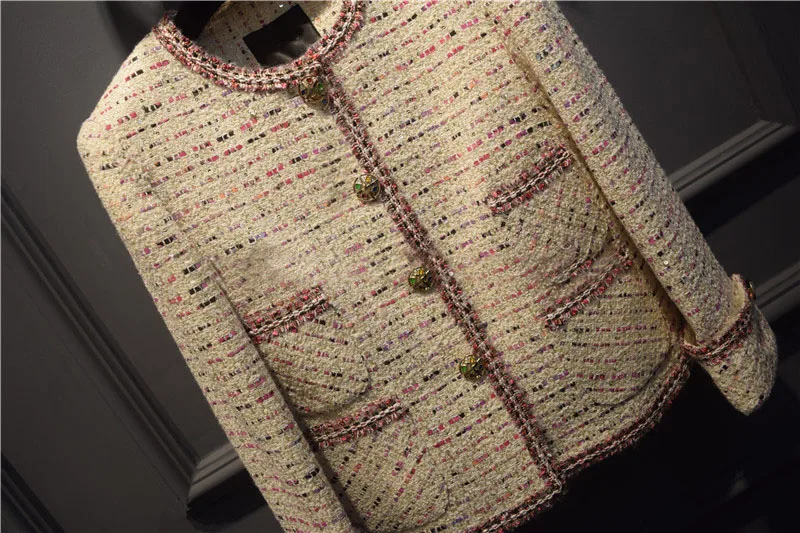 Distinctif Feminino Tweed Laine Manteau Bureau Veste Abrigos Mujer Casaco Mode Élégant 2016 Veste Femmes Incroyable D'hiver Iq1OTwxOY7