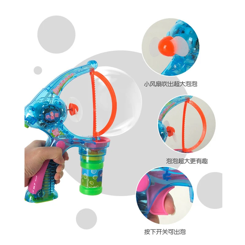blowing bubbles gun bubble show LED Baby Toys Music Lamp Light Box