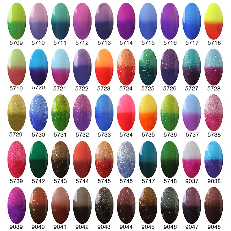 Светодиодный Гель лак для ногтей Elite99 7 мл|nail polish|temperature changing nail polishtemperature change |