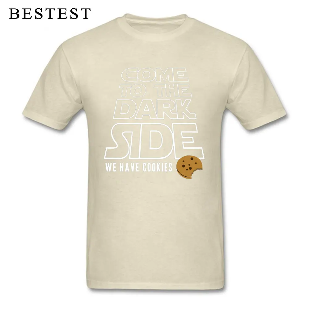 Темная сторона Футболка мужская футболка Star Wars забавные поговорки топы Мужские есть печенье тройники новая надпись черная футболка хлопок ткань