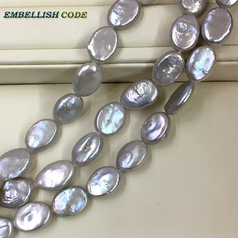 

DIY grey White beads sunflower seeds shape Strand (about 26pcs/lot) Good quality natural Freshwater pearl Straight 0.8mm hole