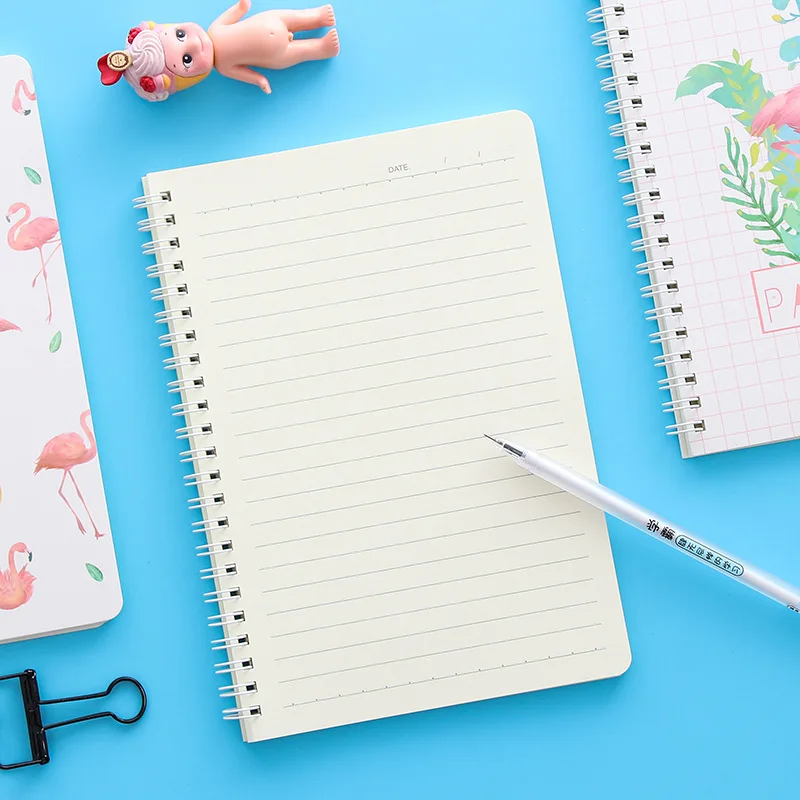 Creative stationery flamingo notepad A5 notebook small fresh coils this hand ledger student supplies 120 pages Creative stationery flamingo notepad A5 notebook small fresh coils this hand ledger student supplies 120 pages