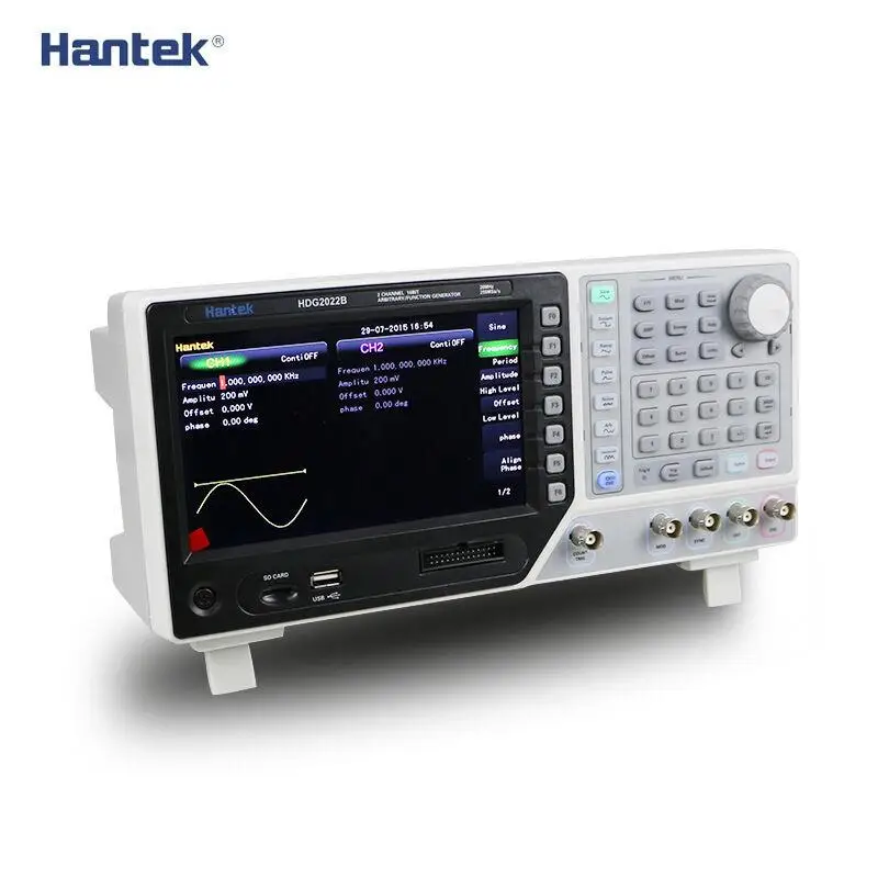 HDG2022B генератор сигналов 2CH 20MHz 250MSa/s DDS функция сигнала произвольной формы gener 64M