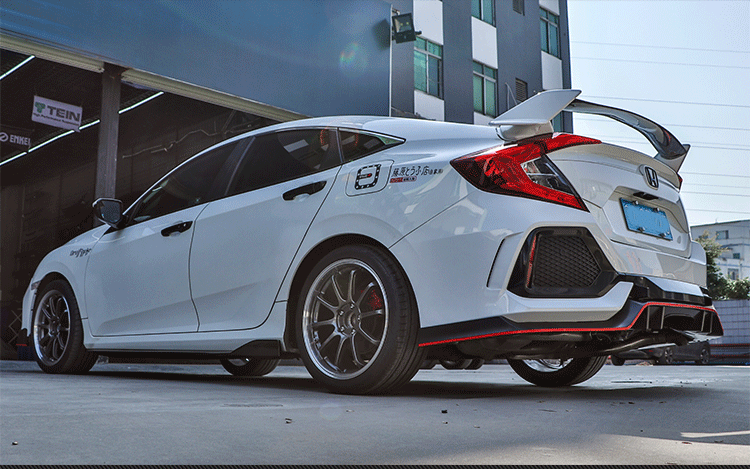 ABS краска автомобиль заднее крыло багажника спойлер для 16-18 HONDA CIVIC