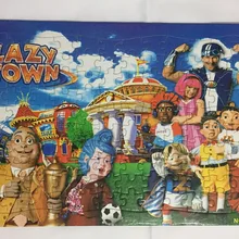 2 шт. Горячие 42x28 см ленивый город головоломки LazyTown 2D футбольные Пазлы рождественские игрушки для детская игрушка развивающие