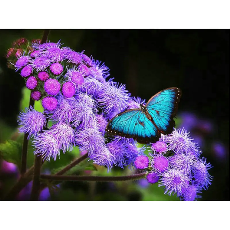 

3D Diamond Painting Cross Stitch butterfly flowers Crystal Needlework Full square rhinestones Diamond Embroidery home Decorative