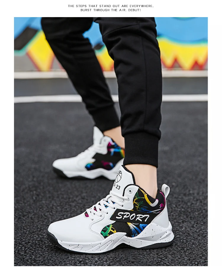 Воздушной подушке Для мужчин Jordan Баскетбольная обувь легкая дышащая противоскользящие кроссовки амортизацию ботильоны уличная спортивная обувь