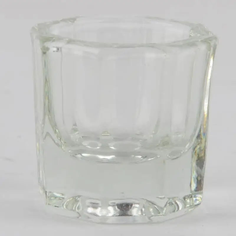 Shellhard 1pc Dappen Dish Manicures Crystal Glass Dappen Dish Cup Nail Art Acrylic For Liquid Powder Tool