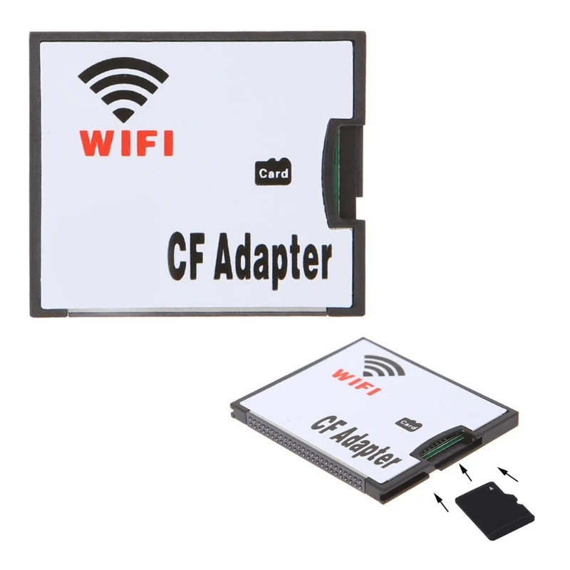 

SD MMC SDHC SDXC Slot To CF Type I Memory Card Adapter For Nikon Cannon Camera