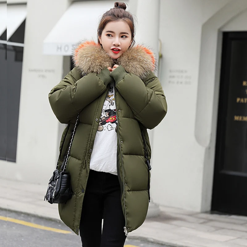 Col Veste D'hiver 01 03 05 Épaississement Longue Manteau Coton 02 Nouveau Taille Femmes 2018 Nouvelle Coloré 06 De Grande Parkas Lâche 04 Fourrure Femme p4nw75Ux7Z