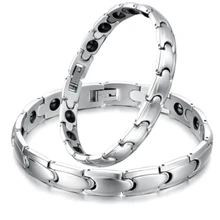 Lovers Hologram Tennis Bracelets Energy Balance Magnetic Stone font b Health b font Care Women Men