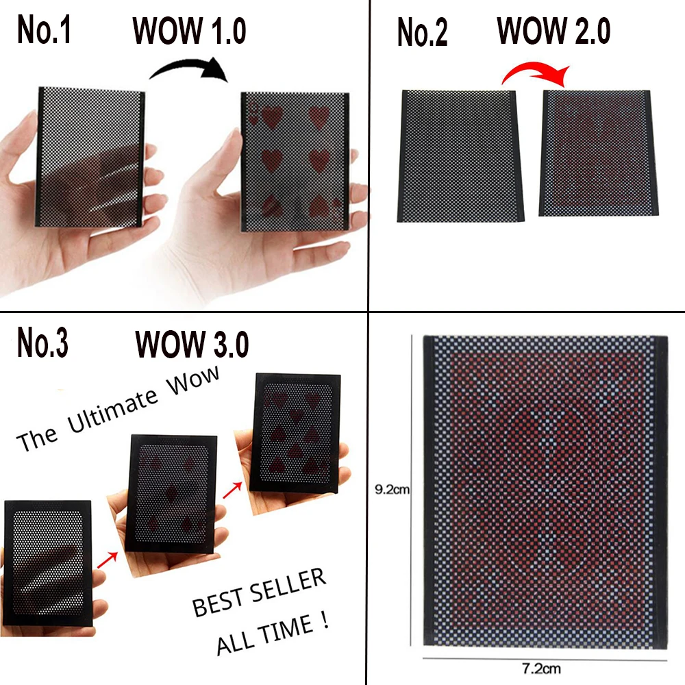 

WOW 1.0 2.0 3.0 Version Close Up Street Magic Tricks Toys Props Wholesale And Retail Email Explanation Video