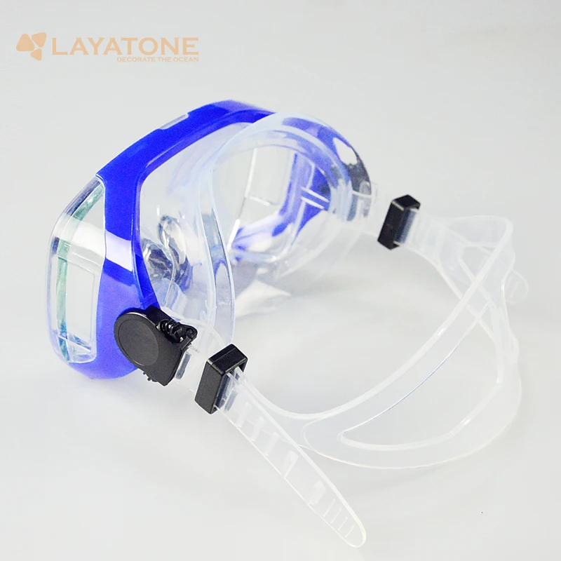LayaTone маска для дайвинга очки для подводного плавания для взрослых Синяя Маска для подводного плавания для мужчин и женщин для подводного плавания для подводной охоты подводная рыбалка
