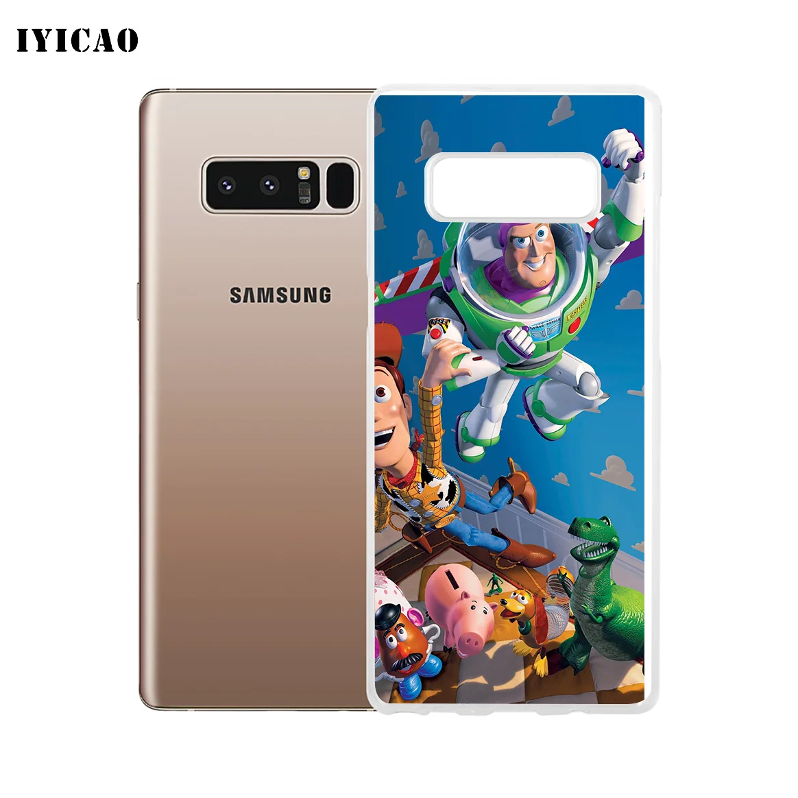 Мягкий силиконовый чехол для телефона IYICAO Toy Story Samsung A5 A6 Plus A7 A8 A9 J3 J5 J7 Note 8 9