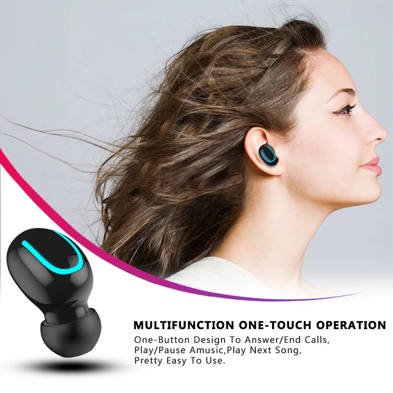 Bluetooth Earphones TWS Wireless Blutooth 5.0 Earphone Handsfree Headphone Sports Earbuds Gaming Headset Phone PK HBQ