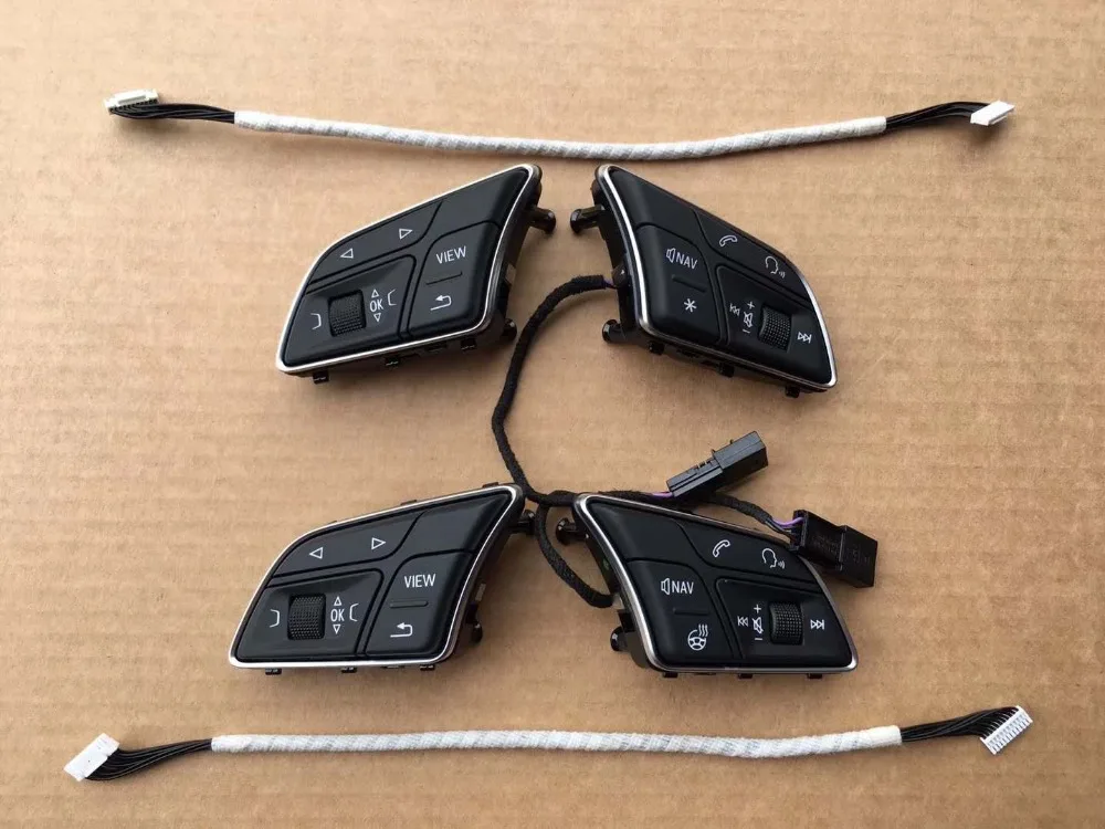 Многофункциональные кнопки на руль для Audi A4 B9 S3 RS3 8V MFL с 8W0 951 523 E|Кабели адаптеры и