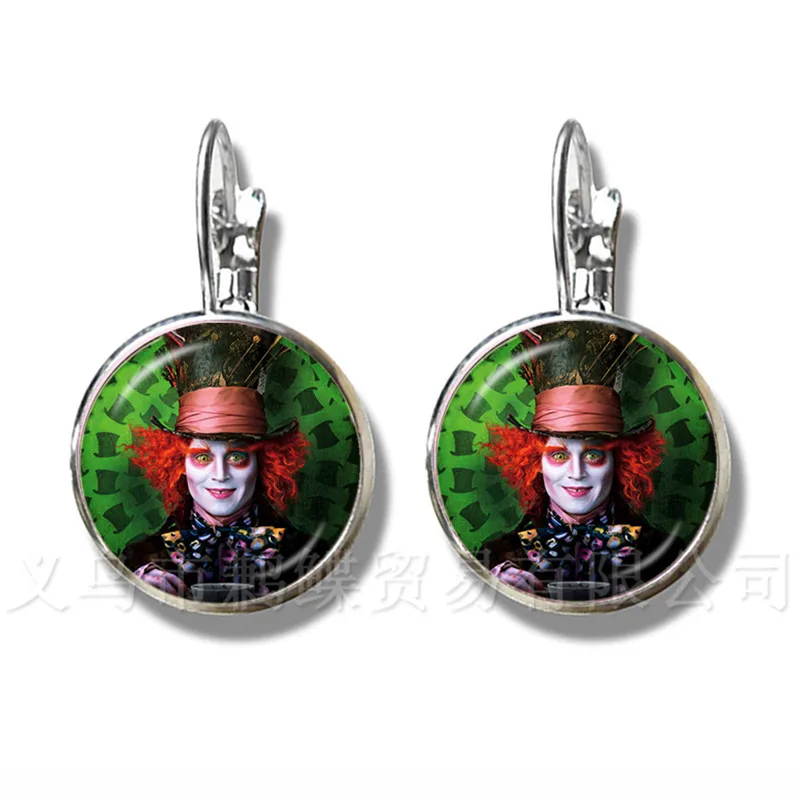 A Mad Tea вечерние Hatter March Hare сказочное искусство классические серьги Алиса в стране