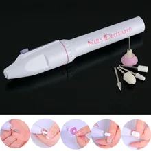 5 ногтей дрель наконечник bit профессионального Батарея электрический ногтей дрель файла инструмент Pen Маникюр и педикюр Средства ухода за кожей стоп Средства ухода за мотоциклом машина
