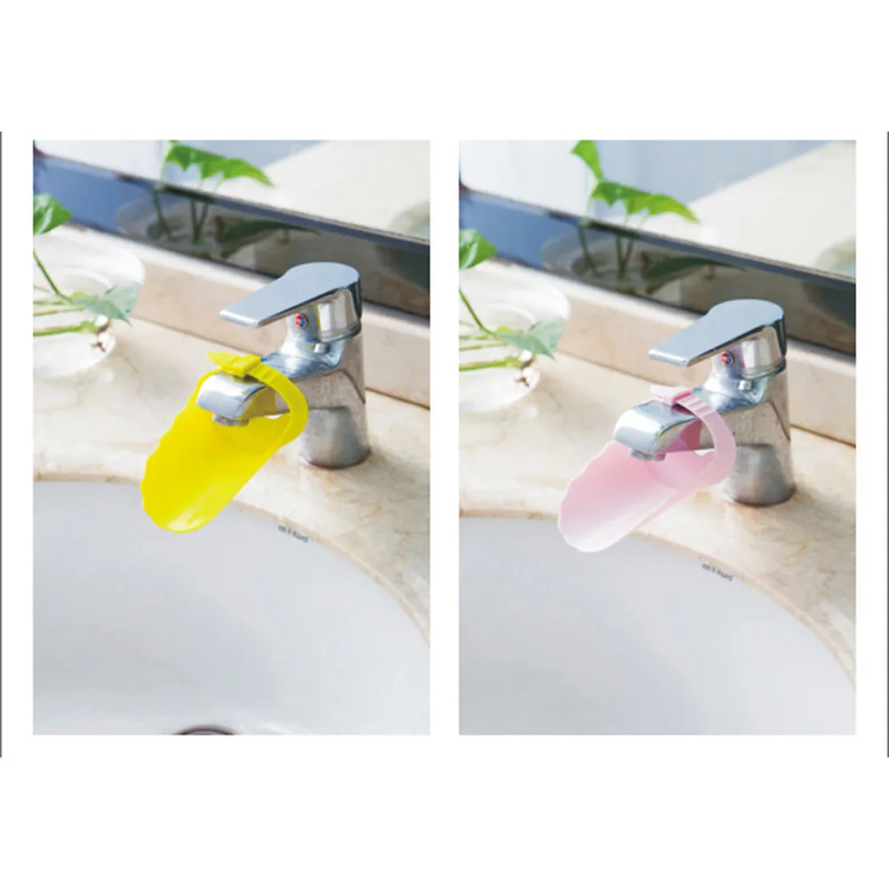 Детский Регулируемый продукт для душа силиконовый водопроводный детский насадка для мытья рук расширитель для младенца шапочка для ванны и душа