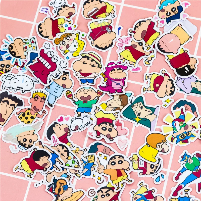 46 шт. креативные милые самодельные карандаши Shinchan 2 наклейки для