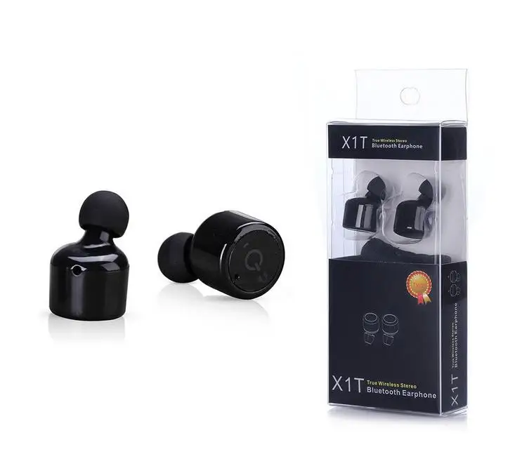 

X1T Mini Portable CSR4.1 Bluetooth Wireless HiFi In-ear Earphones Sport Stereo Headset True Wireless Earbuds with Microphone