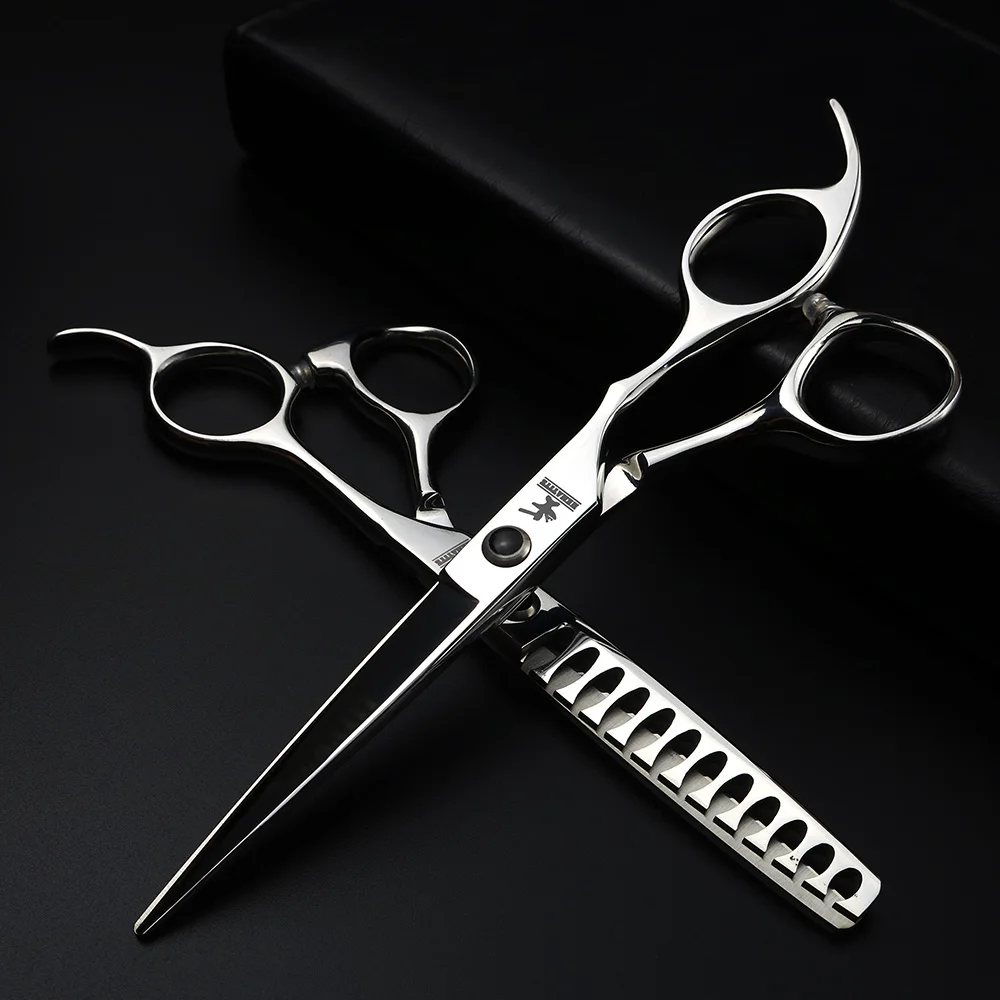 

Professional hairdressing scissors 6 inch hair cutting scissors and thinning scissors Barbershop hairdressing tool set