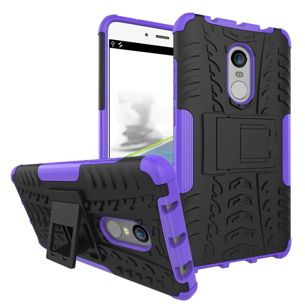 For Xiaomi Redmi Note 4 Global Case Heavy Duty Armor Hard PC Plastic Soft Silicone Stand Phone Cover Redmi Note 4 4X Pro Note4 X