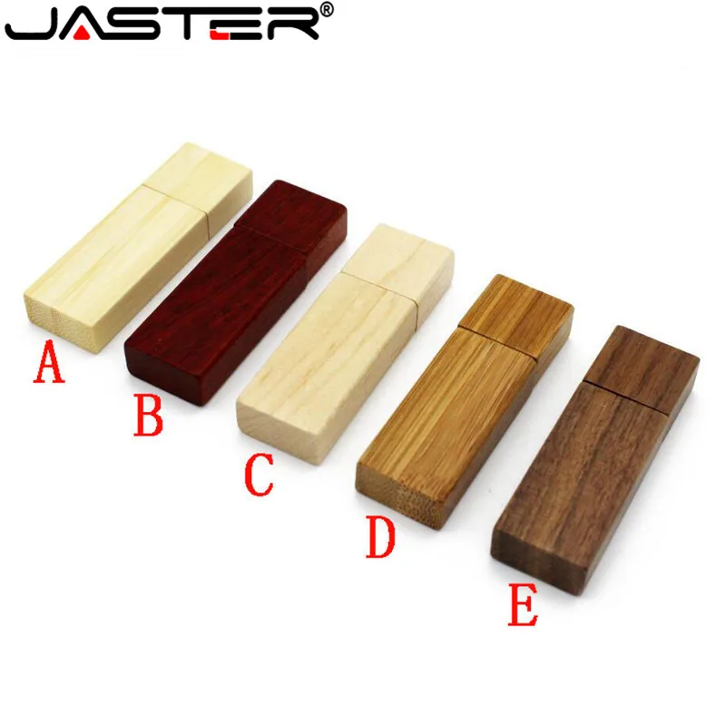 

JASTER LOGO laser engraving Wooden usb flash drive pen drive pendrive 8gb 16gb 32GB U disk memory Stick LOGO for wedding gifts