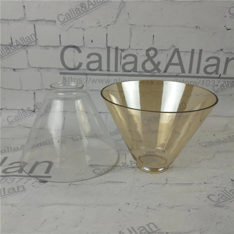 Янтарный/прозрачный стеклянный абажур DIY абажур для освещения