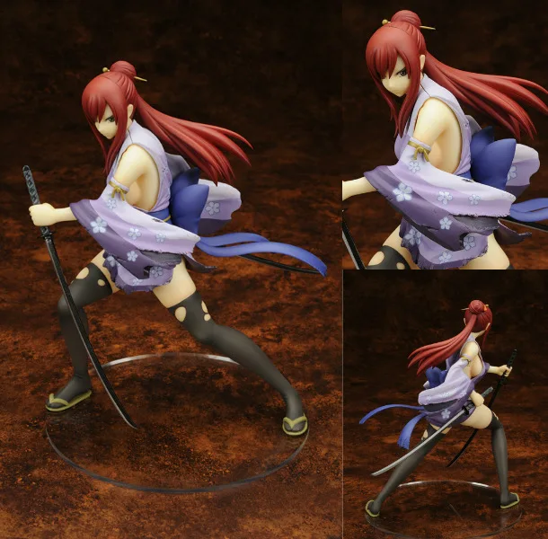Fairy Tail 2 Edition Erza Scarlet Doll 1 7 scale painted PVC font b Action b