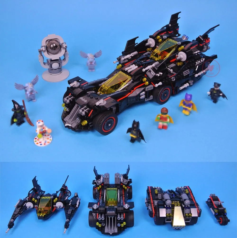 

super heroes Batman movie Ultimate Batmobile fit legoes 07077 batman figures Model Building Block Bricks 70917 gift kid diy Toys