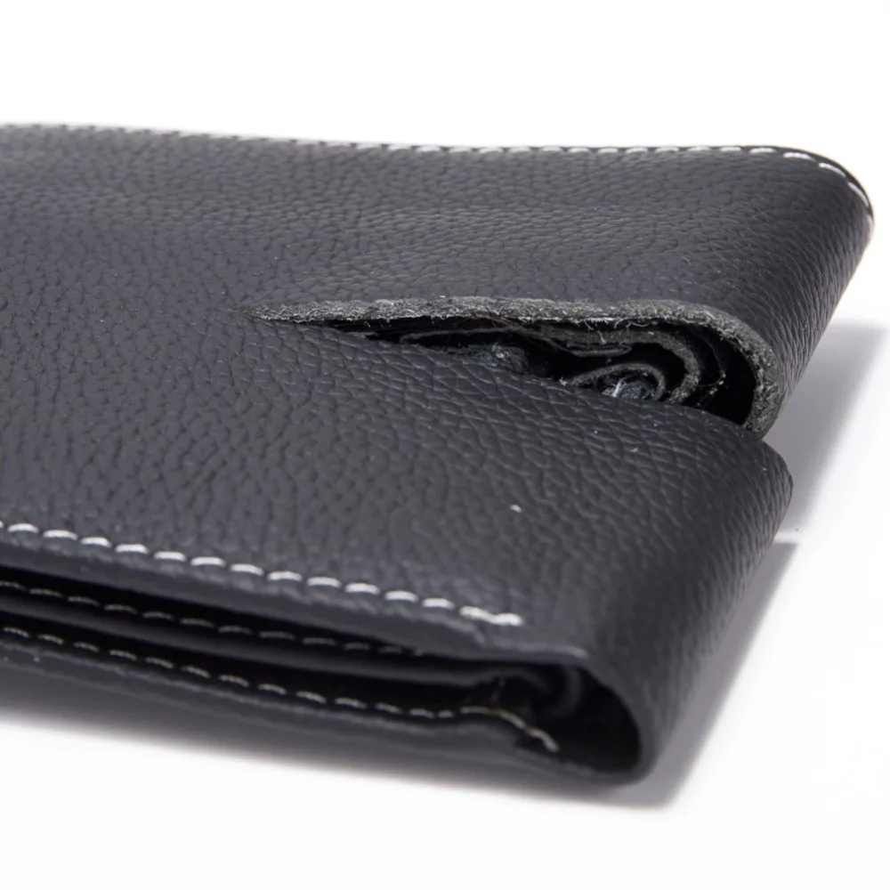 Baborry Men Wallets Genuine Cow Leather Wallets Thin Purse Card Holder Fashion Magic Purse Dollar Price Men Wallets 6