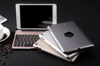 

For iPad mini 4 Ultra Thin Smart Aluminum Bluetooth Russian/Spanish/Hebrew Keyboard Case For iPad mini4 Cover With+pen