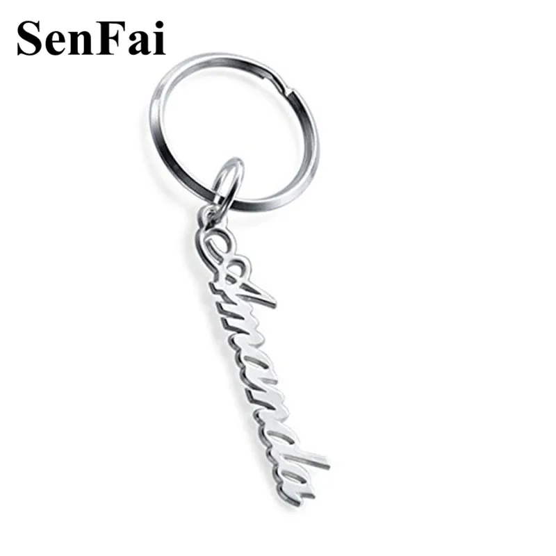 Senfai Custom Name Keychain For Women Men Customize Any