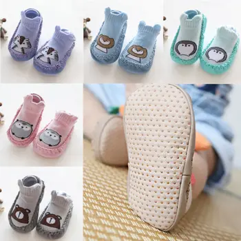 

Newest Cute Newborn Baby Boy Girl Pram Shoes Cartoon Animals Print First Walkers Pre Walker Trainers Autumn Spring First Walker
