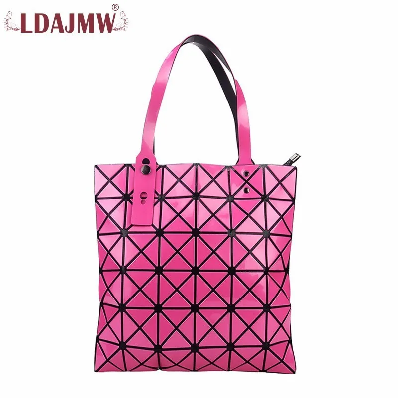 

LDAJMW Geometric Lattice Totes Ladies Handbags Women Shoulder Bag Fashion Top-Handle Bags Famous Brands